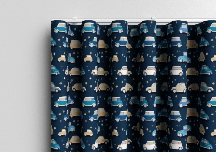 Roadtrip, Navy Blue - Made to Measure Curtains - Image 13